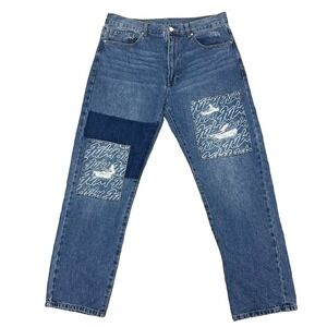 Forever 21 FUBU Baggy Jeans Y2K Double Knee Distressed Wide Leg